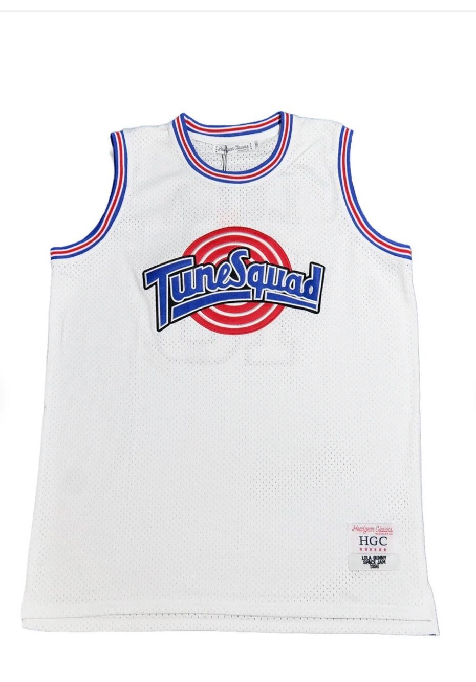 Headgear Classics Large White Tunes Squad Jersey "Lola" (NWT)